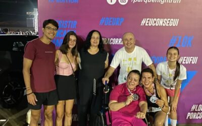 Participação da corrida no Parque do Peão