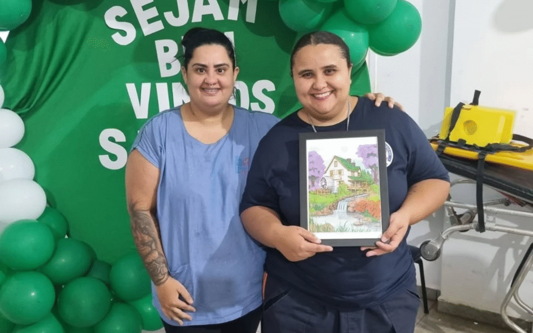 Palestra da enfermeira Aline sobre Primeiro Socorros
